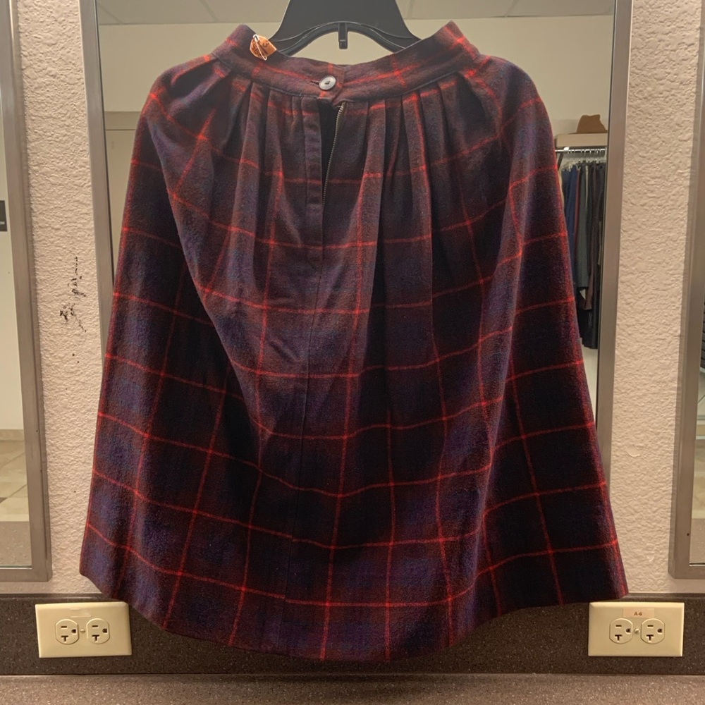 VTG 1950’s Earnest Donath Plaid Wool Skirt Small